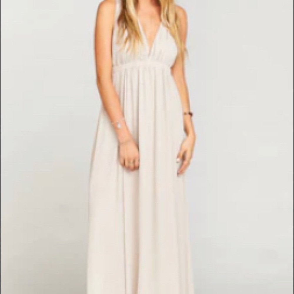 Showmeyourmumu Ava Maxi Dress in show me the ring crisp